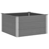 vidaXL Garten-Hochbeet WPC 100 x 100 x 54 cm Grau