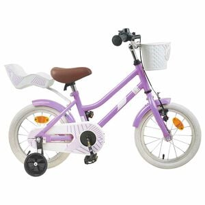 vidaXL Kinderfahrrad 14 Zoll f&uuml;r 3-5 Jahre alt Lila