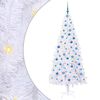 vidaXL K&uuml;nstlicher Weihnachtsbaum Wei&szlig; 210 cm PVC und Stahl