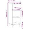 vidaXL Sideboard Hochglanz-Wei&szlig; 34,5x32,5x90 cm Holzwerkstoff