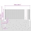 vidaXL Zaun mit Pfosten Gr&uuml;n 0,5 x 25 m Stahl