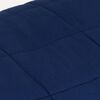 vidaXL Gewichtsdecke Blau 122x183 cm 5 kg Stoff