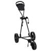 vidaXL Golf-Dolly Schwarz Eisen Klappbar
