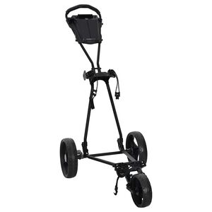 vidaXL Golf-Dolly Schwarz Eisen Klappbar