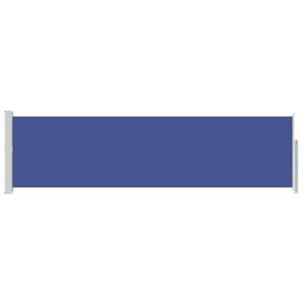 vidaXL Ausziehbare Seitenmarkise 140&times;500 cm Blau