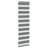 vidaXL Doppelrollo Dunkelgrau 40x100 cm Stoffbreite 35,9 cm Polyester