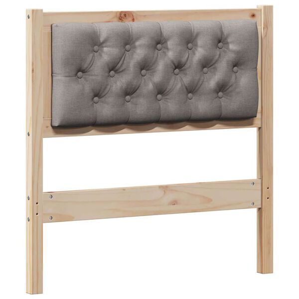 vidaXL Kopfteil Sonstiges Braun und Taupe 75 cm Massivholz Kiefer