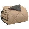 vidaXL Ganzjahresbettdecke Anthrazit und Taupe 240 x 260 cm Mikrofaser