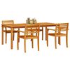 vidaXL Garten Essgruppe 7 pcs Braun Massivholz Akazie