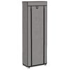 vidaXL Schuhschrank mit Abdeckung Grau 57 x 29 x 162 cm Stoff