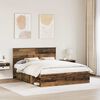 vidaXL Bettrahmen Altholz 160 x 200 cm Massives Kiefernholz