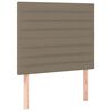 vidaXL Boxspringbett mit Matratze & LED Taupe 90x190 cm Stoff