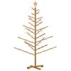 vidaXL Holz Weihnachtsbaum mit Ständer Braun 150 cm Massivholz Kiefer