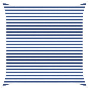 vidaXL Sonnensegel Blau und Wei&szlig; 3,6 x 3,6 m 100 % Polyester Oxford
