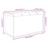 vidaXL Sitzbank mit Stauraum Grau Sonoma 82x42x45 cm Holzwerkstoff
