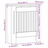 vidaXL Heizk&ouml;rperabdeckung Schwarz Eichen-Optik 78 x 19 x 81,5 cm