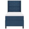 vidaXL Boxspringbett mit Matratze mit Kopfteil Blau 80 x 200 cm Stoff