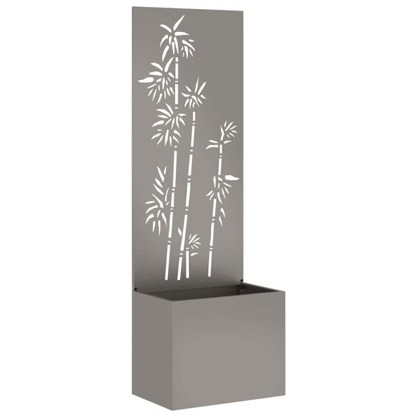 vidaXL Garten Sichtschutz-Leinwand Rostig 50 x 140 cm Wetterfeststahl