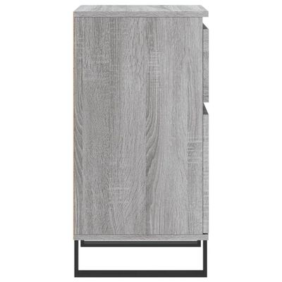 vidaXL Sideboards 2 Stk. Grau Sonoma 40x35x70 cm Holzwerkstoff