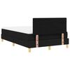 vidaXL Boxspringbett mit Kissen Schwarz 120 x 190 cm Stoff