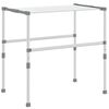 vidaXL W&auml;schetrockner 83x(50-55)x(40-85) cm Aluminium