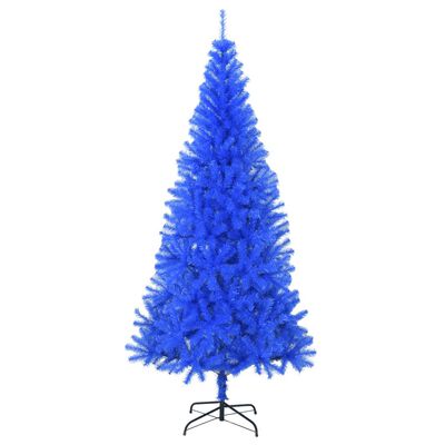 vidaXL Künstlicher Weihnachtsbaum mit Ständer Blau 210 cm PVC
