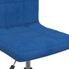 vidaXL Esszimmerst&uuml;hle 2 Stk. Drehbar Blau Samt