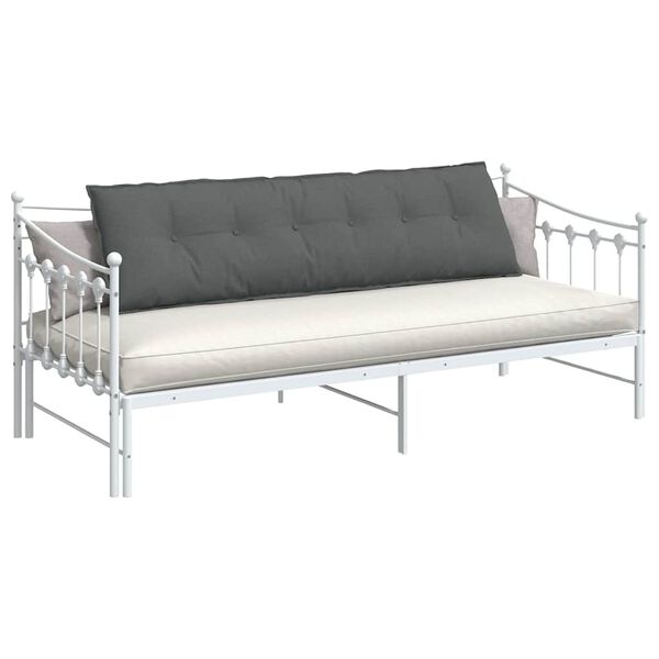 vidaXL R&uuml;ckenkissen Dunkelgrau 180 x 19 x 50 cm Stoff