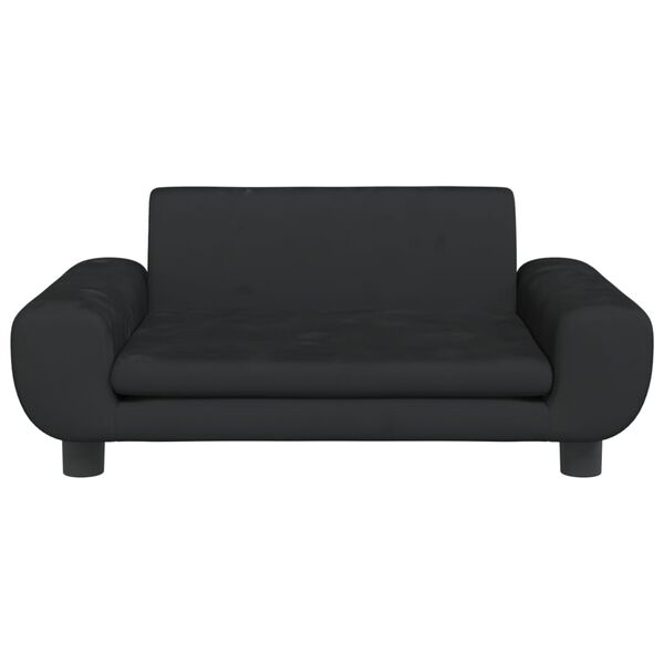 vidaXL Kindersofa Schwarz 70x45x33 cm Samt
