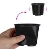 vidaXL Blumentopf 100 pcs Schwarz &Oslash; 15 x 12,5 cm Kunststoff