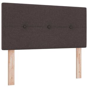 vidaXL LED Kopfteil mit LED-Lichtleisten Dunkelbraun 80 cm Stoff
