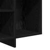 vidaXL Sideboard Schwarz Eichen-Optik 120 x 30 x 75 cm Holzwerkstoff