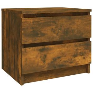 vidaXL Nachttisch R&auml;uchereiche 50x39x43,5 cm Holzwerkstoff