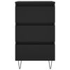vidaXL Nachttisch Schwarz 40x35x69 cm Holzwerkstoff