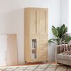 vidaXL Highboard Sonoma-Eiche 69,5x34x180 cm Holzwerkstoff