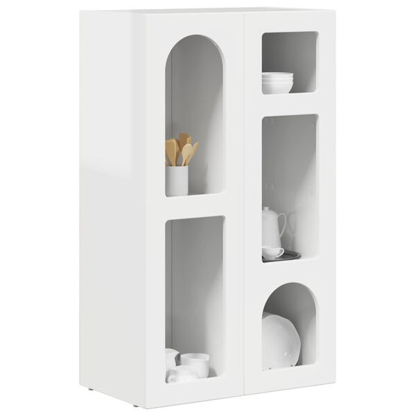 vidaXL Sideboard Hochglanz Wei&szlig; 59 x 35 x 100,5 cm Holzwerkstoff