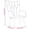 vidaXL Relaxsessel mit Hocker Taupe Stoff