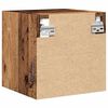vidaXL TV-Wandschrank mit LED-Leuchten Altholz-Optik 30x28,5x30 cm