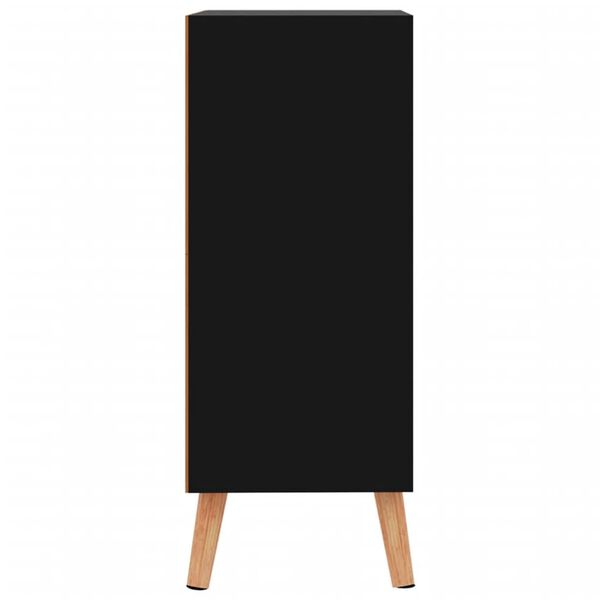 vidaXL Sideboard Hochglanz-Schwarz 60x30x72 cm Holzwerkstoff