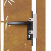 vidaXL Gartentor 100x75 cm Cortenstahl Bambus-Design