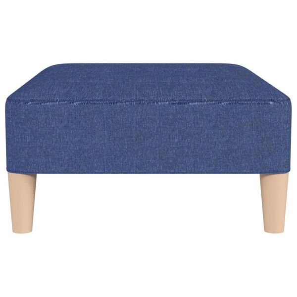 vidaXL Fu&szlig;hocker Blau 78x56x32 cm Stoff