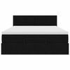 vidaXL Ottoman-Bett mit Matratze Schwarz 140x190 cm Samt