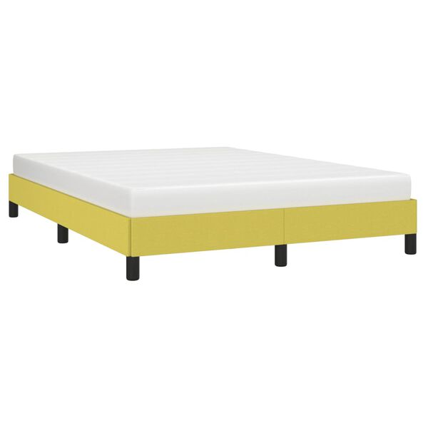 vidaXL Bettgestell ohne Matratze Gr&uuml;n 140x200 cm Stoff