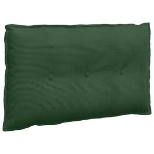 vidaXL R&uuml;ckenkissen Dschungelgr&uuml;n 80 x 50 cm Cordstoff