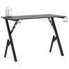 vidaXL Gaming-Schreibtisch mit Y-Gestell Schwarz und Rot 110x60x75 cm