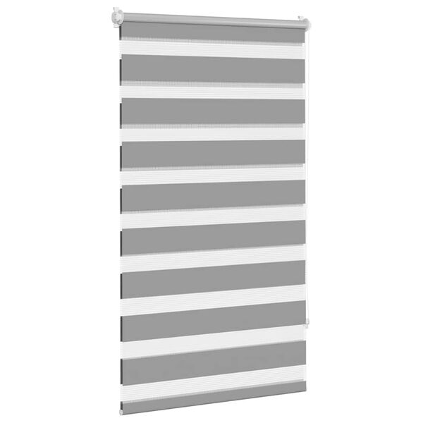 vidaXL Zebra-Rollo 90,9 x 150 cm, Stoffbreite 86,7 cm, grau
