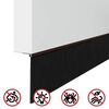 vidaXL Aufsteck T&uuml;rb&uuml;rstendichtungen 12 pcs Braun 100 cm