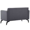 vidaXL 2-Sitzer-Sofa Stoff 115x60x67 cm Dunkelgrau