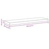 vidaXL Schweberegale 4 Stk. Wei&szlig; 80x23,5x3,8 cm MDF