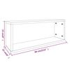 vidaXL W&uuml;rfelregale 6 Stk. R&auml;uchereiche 60x15x23 cm Holzwerkstoff